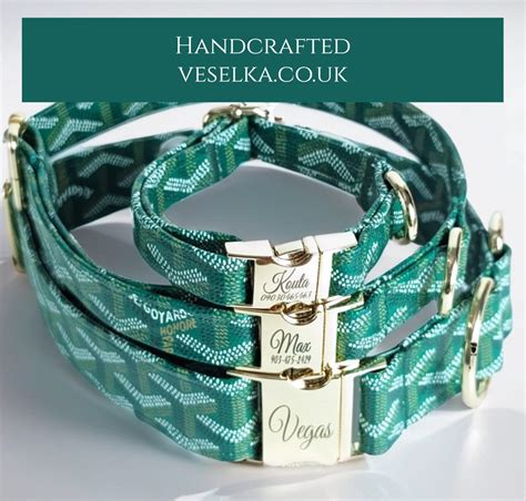 green goyard dog collar|Goyard dog leash.